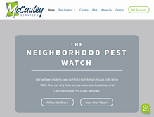 Tablet Screenshot of callmccauley.com